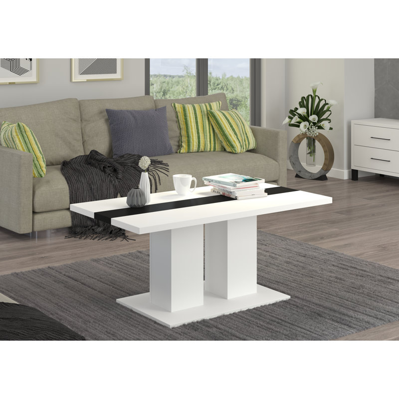 Thorfast Pedestal Coffee Table, White