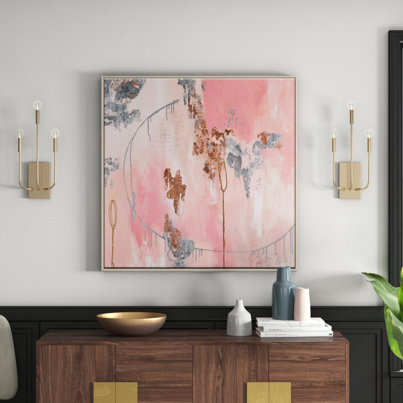 Julie Ahmad - Print on Canvas, Timber Floater Framed, 102cm H x 102cm W x 4cm D