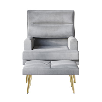 Fauteuil et repose-pieds Laureat