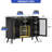 Brevan 53" Modern Bar Cabinet and Wine Bar Cabinet with Power Outlets & LED Lights-437609327