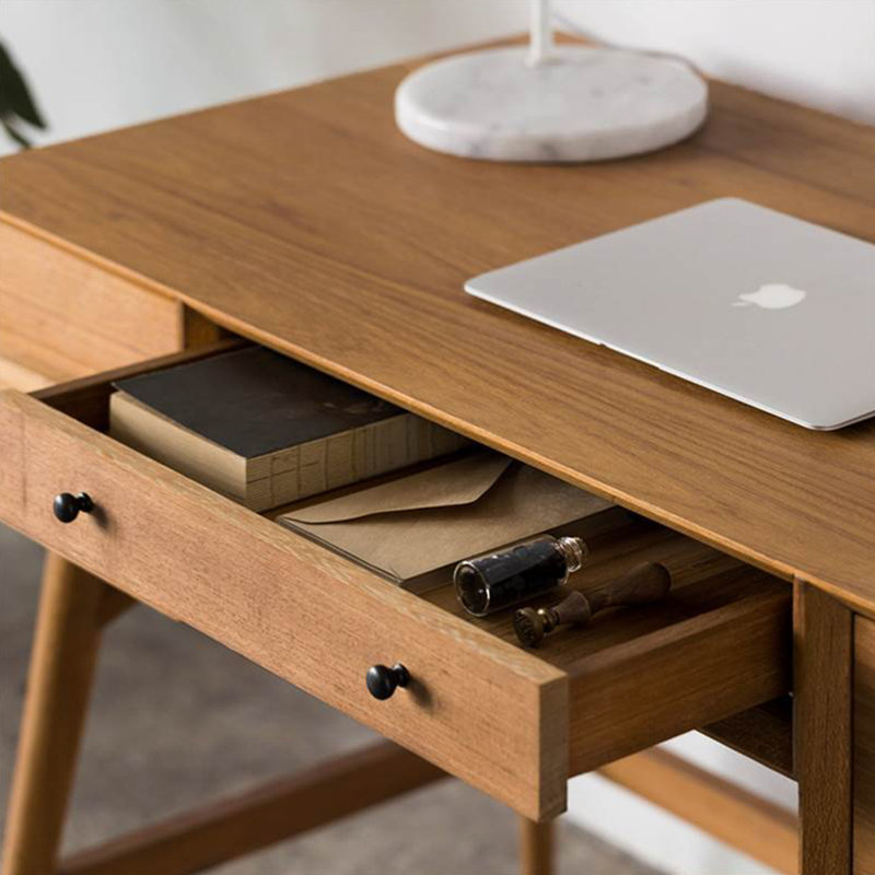 Bureau à pieds hauts avec rangement de style européen