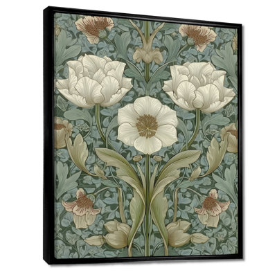 «Beautiful Vintage White Daisy», impression sur toile florale blanche
