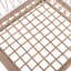 Chaises longues en corde tissée avec structure et coussins métalliques Binette