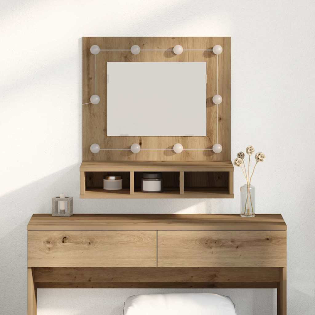 Mirror Cabinet with LED Wall-mounted Mirror Cabinet Storage Cupboard