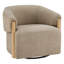 Fauteuil d'appoint pivotant rembourré Denice Longfield-112983103