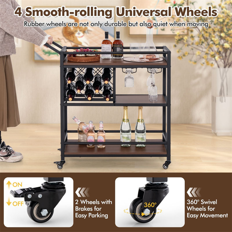 Metal Bar Cart