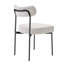 Ensemble de 4 chaises de salle à manger bouclées, chaises de cuisine modernes, dossier incurvé, pattes en métal-1236686436-1236686458