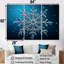 «Blue Snowflake Holiday II - Winter Landscape», art mural-586821339-586821338
