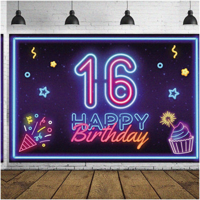 Boho Blue 1st Birthday High Chair Banner
