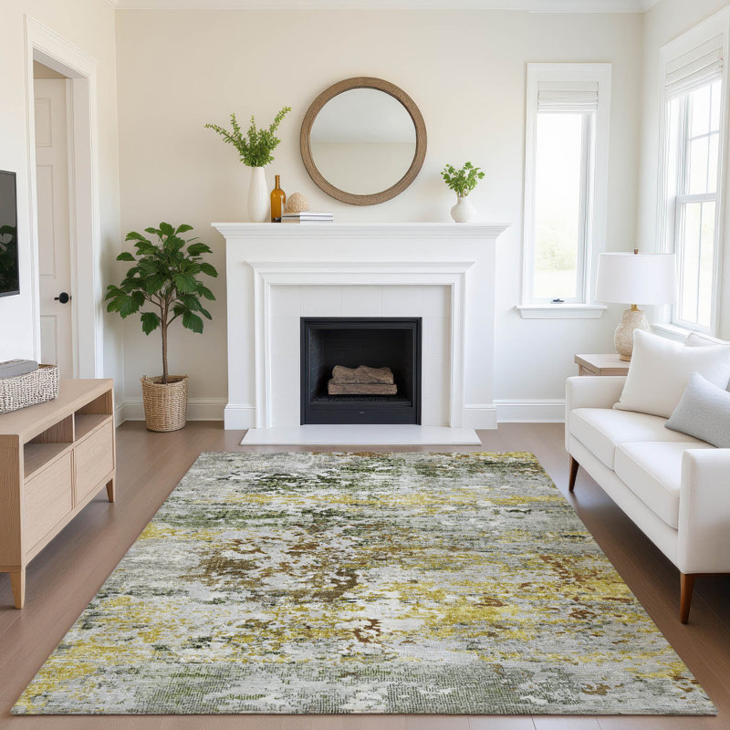 Tapis moderne lavable à la machine de qualité supérieure Mayfield AMF1830, Rectangle 9 pi x 12 pi