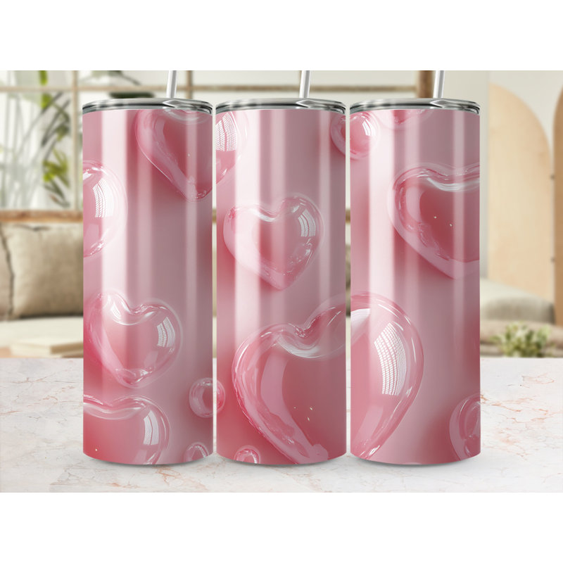 Choose Handmade Tumblers 591ml Vacuum Insulated Stainless Steel (18/8) Travel Tumbler with Straw