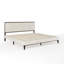 Lit plateforme en bois avec base tapissier Martha Stewart Jett-97967480-97967479