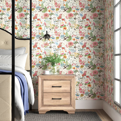 Ackerman Fauna 33' L x 20.5" W Smooth Wallpaper Roll