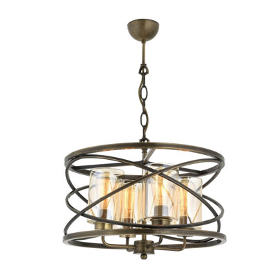 Lustre tambour 4 lumières
