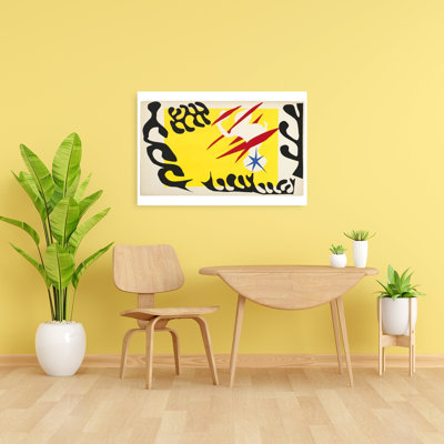 «Vibrant Cutout Shapes Abstract», paysage audacieux et coloré, reproduction d'art murale