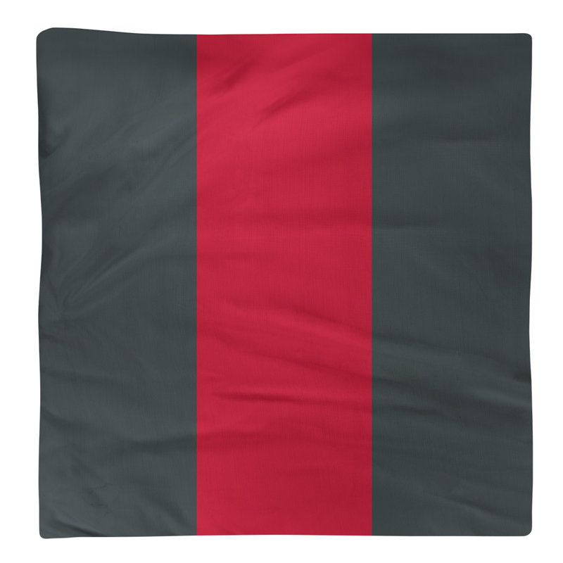 Atlanta Baseball Dinner Napkin, 22" x 22", Red/Steel Gray/Red, Polyester