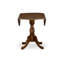L'ensemble de salle à manger 5 pièces comprend une table de salle à manger ronde avec Dropleaf et 4 chaises de cuisine revêtues de tissu de lin, 42 x 42 pouces, acajou-633795290-633795292-566760977