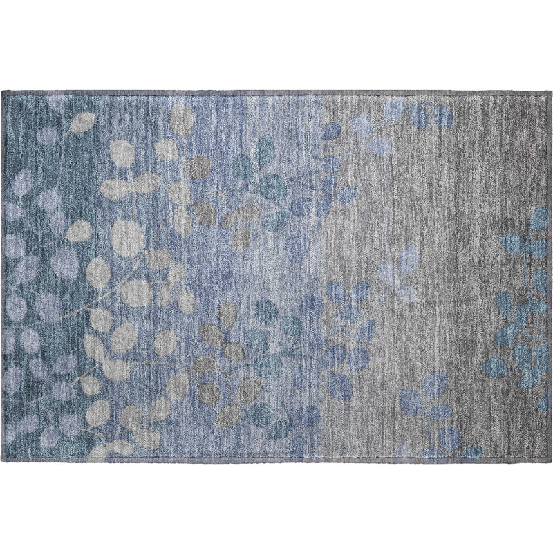 Premium Machine Washable Farolt AMF1900 Floral Rug, Rectangle 1'8" x 2'6"