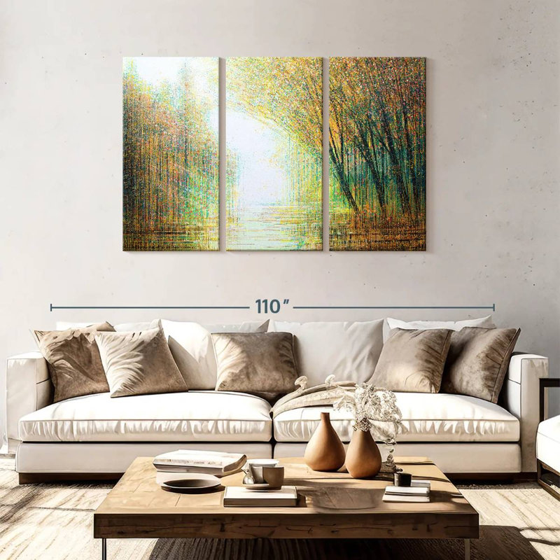 Avery Ethereal Autumn Woodland, H 48 po x l 74 po