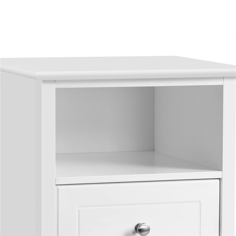 2 Drawer End Table with Cubby