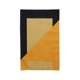 Geometric Flatweave Rectangle 5' x 7' Cotton Area Rug in Yellow