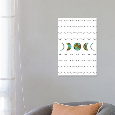 Aztec Moon by Allie Falcon - Wrapped Canvas Print