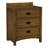 3-drawer Solid Wood Nightstand with USB Chargers