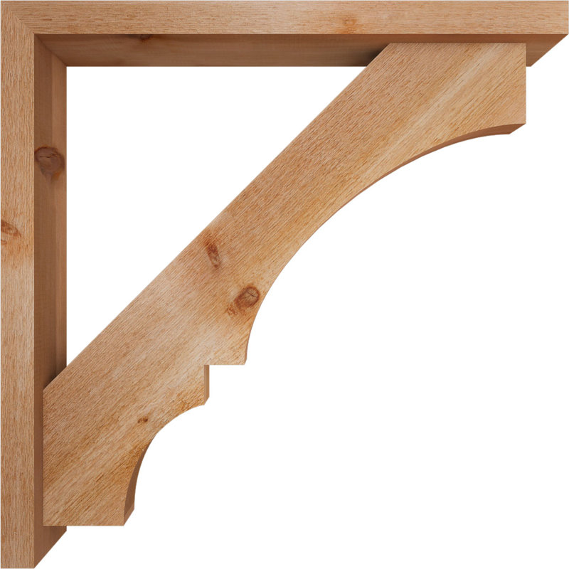 Support de bloc Balboa avec entretoise décalée, 34 x 34, Cèdre rouge occidental de l 4 po (scié brut)
