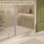 Porte de douche pivotante l 47 à 49 po x H 72 po, porte de douche en verre trempé clair de 1/4 po (6 mm) avec film d'explosion, revêtement Nano Easy-Clean, installation réversible-129052273