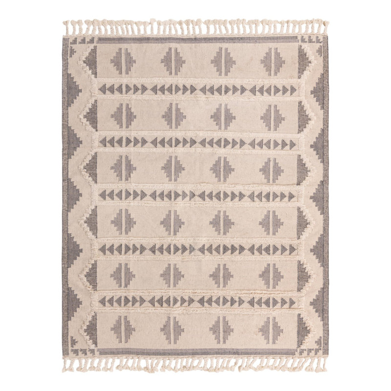 Eylin Performance Wool Geometric Indoor Rug, Rectangle 8' x 10'