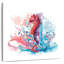 Hippocampe Crowle et éclaboussures de corail-109395244