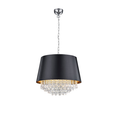 Banbury 3 - Light Crystal Drum Pendant