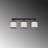 Modern Scandinavian Chandelier, Black & White, 26.0 x 7.9 x 8.3 inches | Metal Body with Fabric Cap, Socket Type: 3 x E27 (Max 40W) | Elegant Design for Living Room, Dining Room & Entryway Lighting