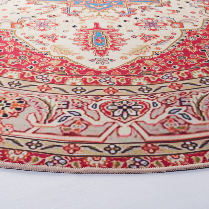 Tucson Performance Machine Washable Oriental Rug, Round 6'