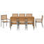 8 - Person Patio Dining Set Rectangular Table with Cushions Included