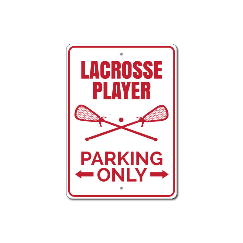 Enseigne de jeu Lacrosse, H 12 po x l 18 po x P 0,04 po