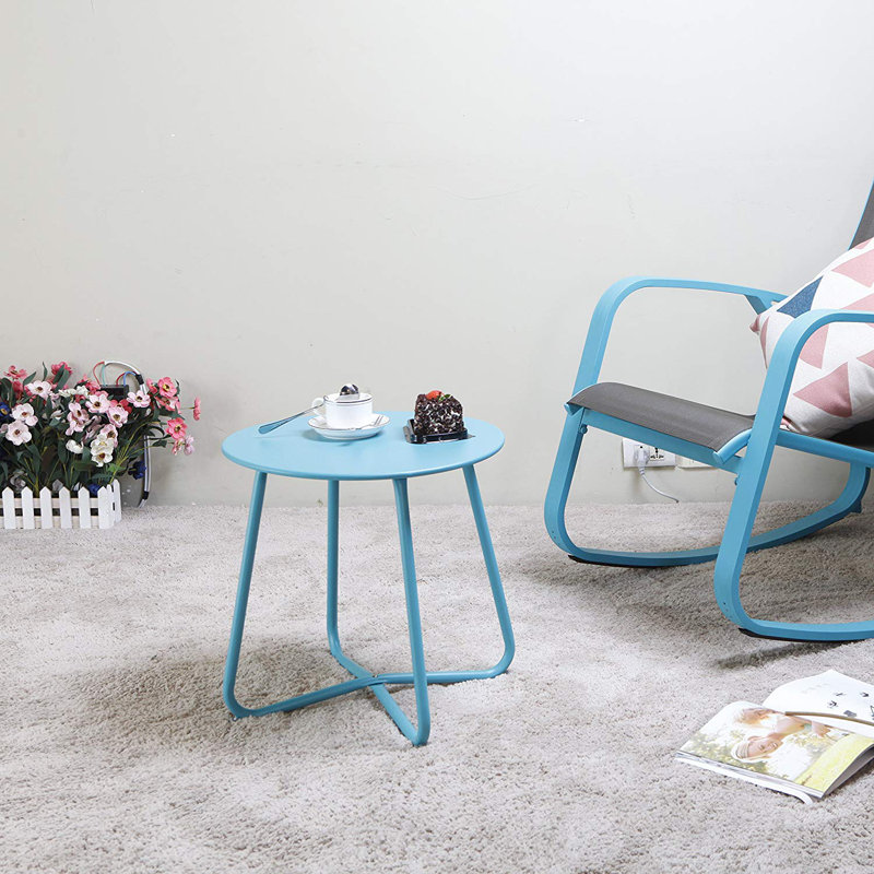 Naropa Metal Side Table, Blue