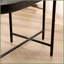 2 niveaux en métal noir Table basse en bois pour le salon - Gain de place et amp; Assemblage facile