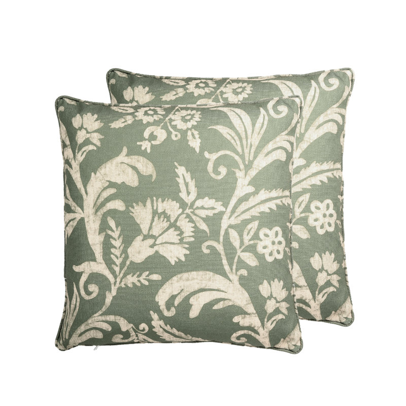 Dublin Floral Pillow Cover, Green