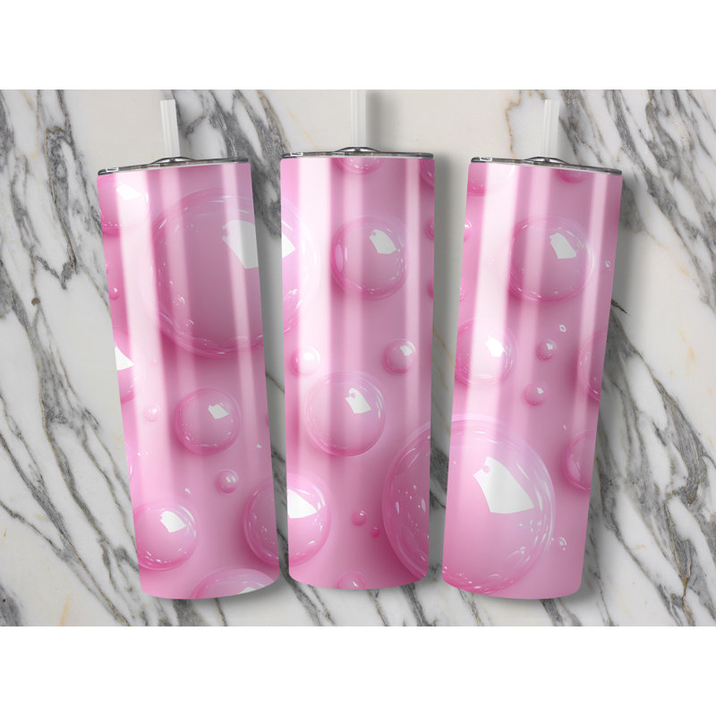 Choose Handmade Tumblers 591ml Vacuum Insulated Stainless Steel (18/8) Travel Tumbler with Straw