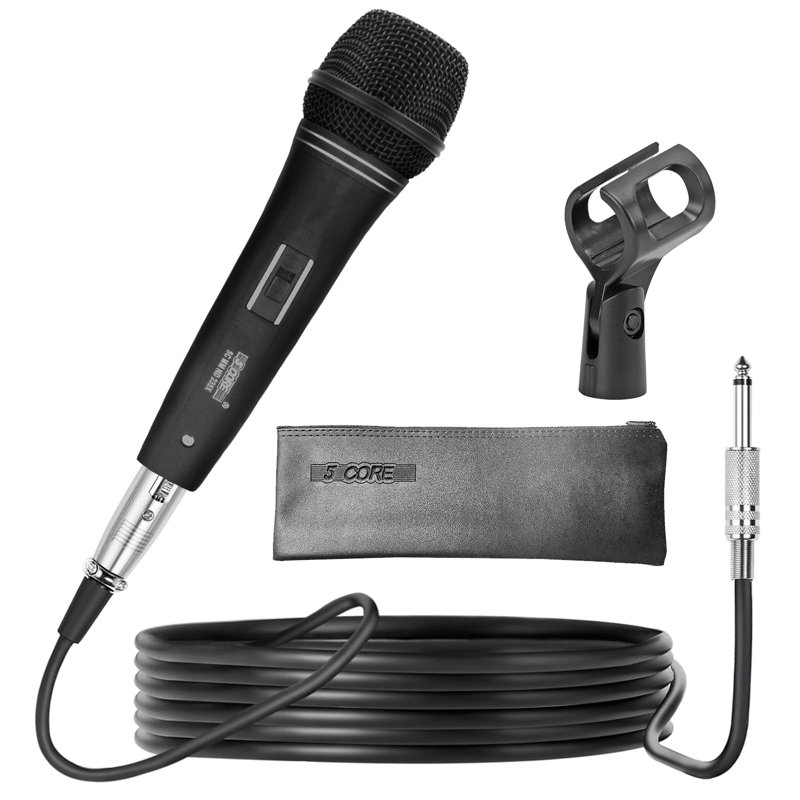 5 karaoké micro dynamique à main, microphone XLR, chant professionnel, chant sur scène