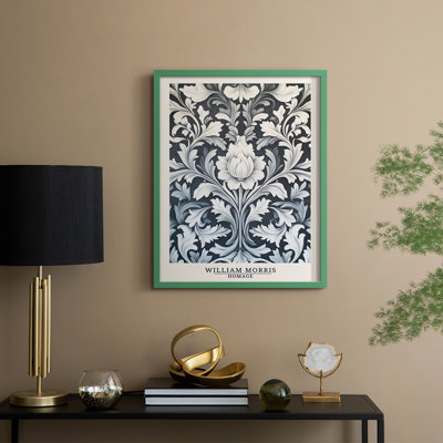 WM MORRIS Series DCCXVIII Framed Print - Solid Wood
