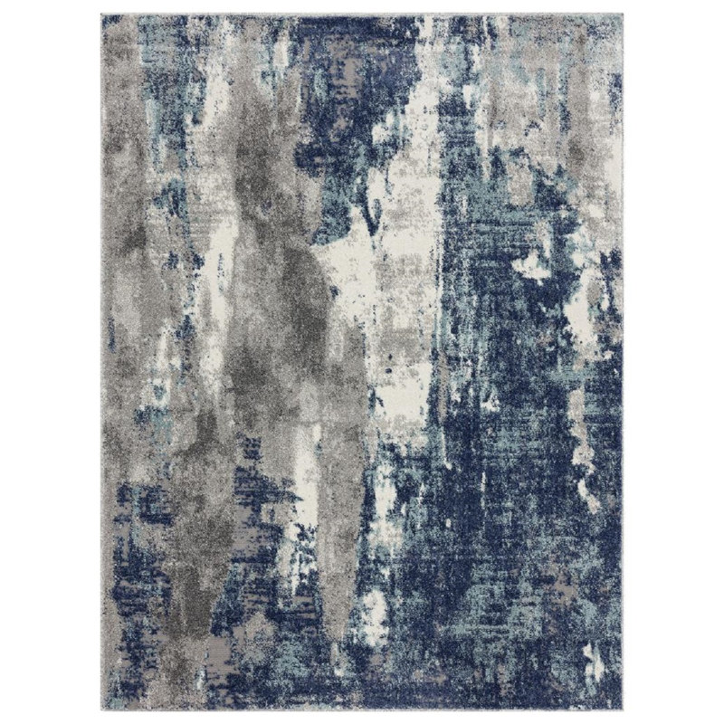 Doland Abstract Indoor Rug, Rectangle 8' 9''x 12'6''