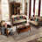American light luxury solid wood sofa Upholstered 78.9 " Fabric Sofa