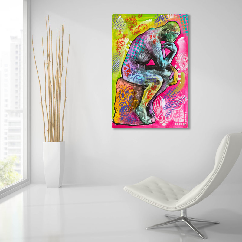 " Thinker " by Dean Russo, 36" H x 24" W x 0.2" D