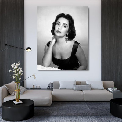 Mercer41 Hollywood Photo Archive Gallery Wrapped Canvas Art Titled: Elizabeth Taylor