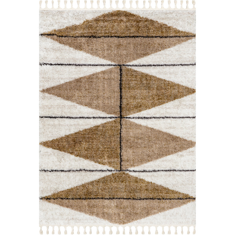 Tapis à poils longs Kali, Rectangle de 5 pi x 8 pi