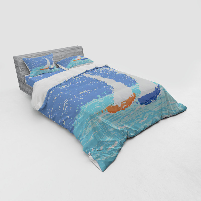 Coastal Duvet Cover, Queen Duvet Cover + 3 Additional Pieces