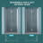30"W X 72"H Fold Frameless Shower Door With Tempered Glass-114613334