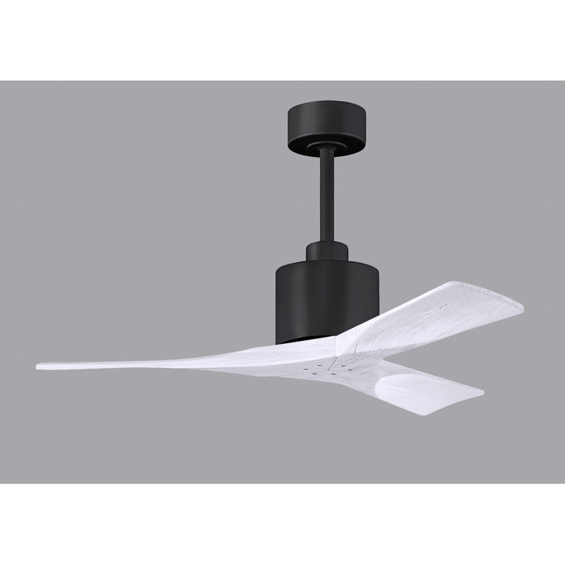 Nan 42" Ceiling Fan In Blades, Matte Black, Matte White